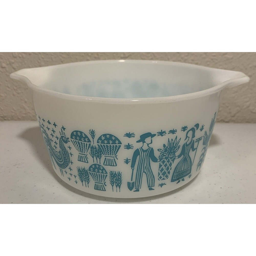 Vintage Pyrex Amish Butterprint 473 1 Qt Casserole